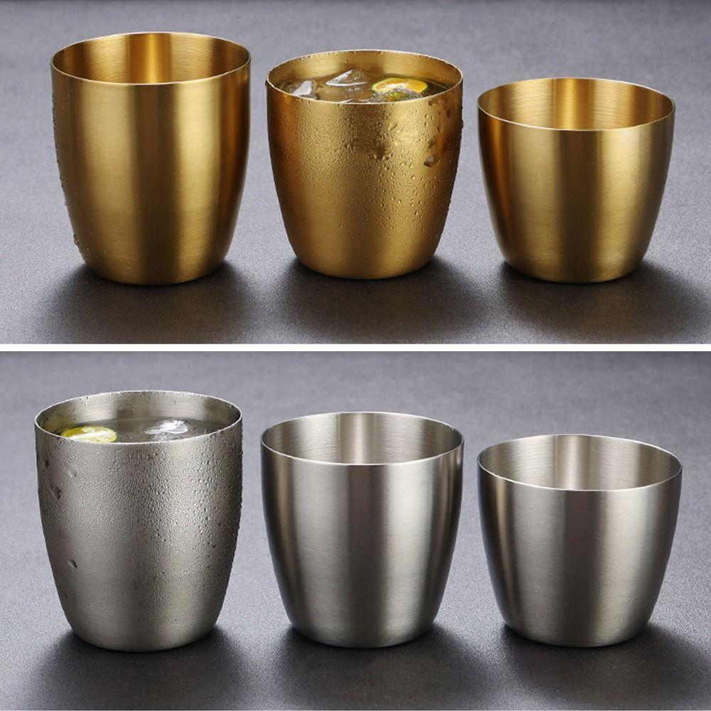 Stainless Steel Double-Wall Beer Cups Keep Cold Anti-scalding Cold Water Drinks Cup Hammered Texture Northern Europe Milk Mugs