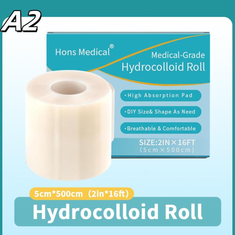 

Гидроколлоидный рулон для ухода за ранами Гидроколлоидные пластыри с самоклеящимся слоем, Пластыри от пролежней, Высокоабсорбирующие для ожогов