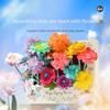 2 Pcs Magic Petal Flower Kit DIY Dyed Paper Flower Bouquet Craft for Kids Adults 3D Artificial Blooms with Colorful Petals