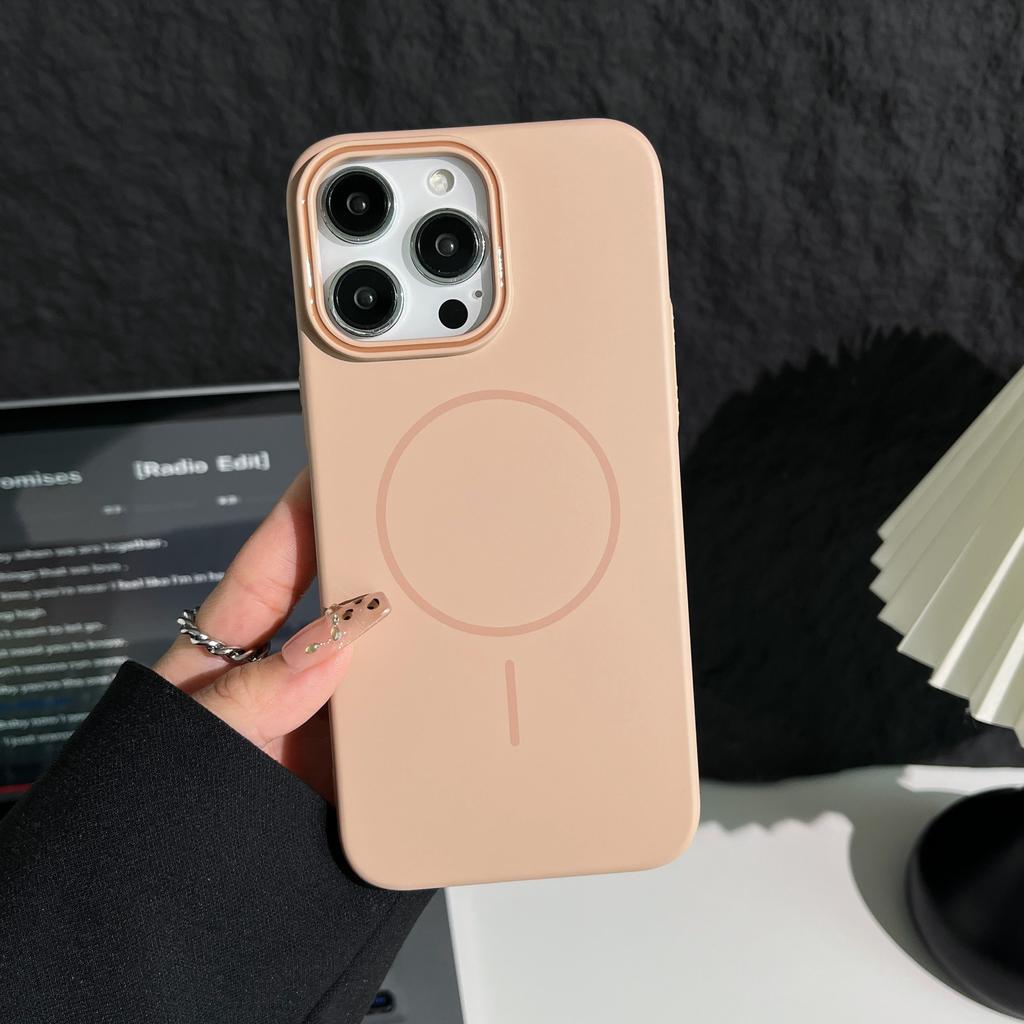 Für IPhone 16 Promax Weiche Magnetische Handyhülle Premium Textur 16E für Apple 15 Harte PC Schutzhülle