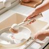 Pot Brush Tough Bristles Ergonomic Grip Long Handle Kitchen Cleaning Brush with Built-in Detergent Dispenser Cutlery Stove Sink Cleaning Tool