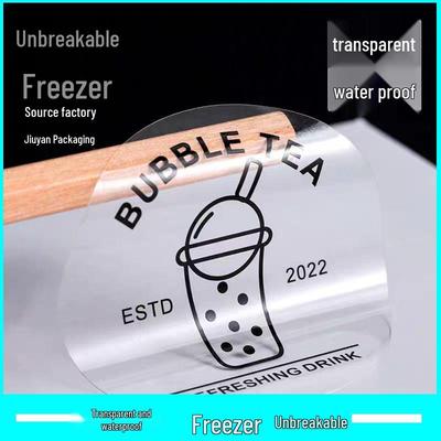 High-Transparency Waterproof PVC Round Logo Sticker – Self-Adhesive & No-Trace Hot Stamping Sealing Label