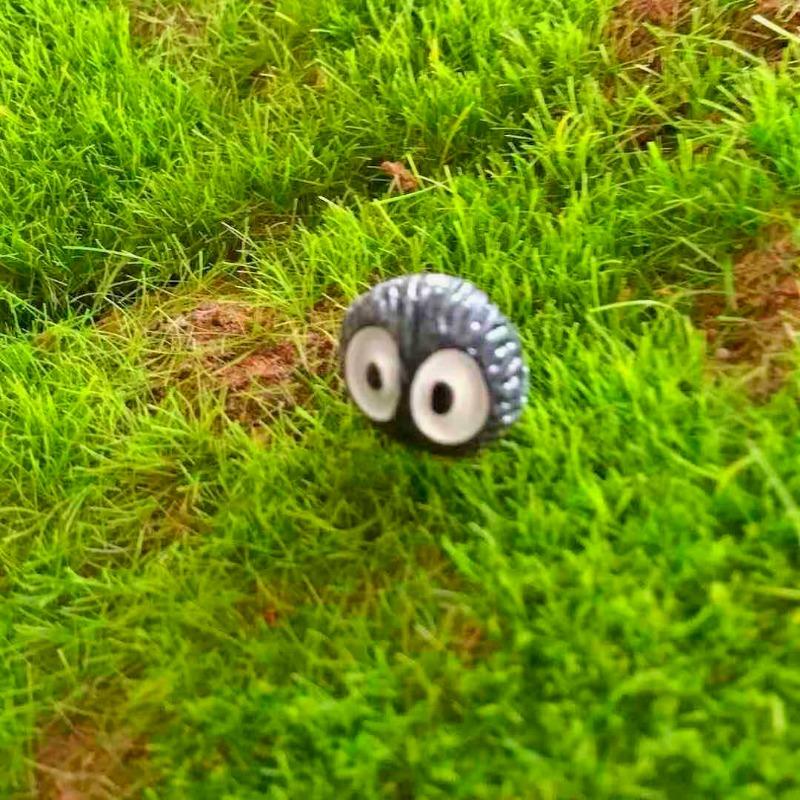 Hayao Miyazaki's Dragon Dust Fairy Strange Little Figurine Moss Micro-landscape Ornament Coal Ball Toy