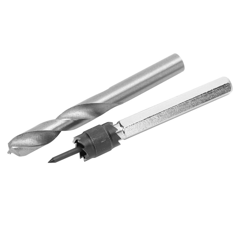 10Pcs 3/8" and 5/16" Sizes Spot Weld Cutter Set High Speed Steel (HSS) Hex Shank Spot Weld Removal Tool for Power Drill