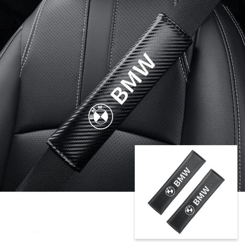 2Pcs Leather Carbon Fiber Car Seat Belts Car Accessories for BMW M E34 E36 E60 E90 E46 E39 E70 F10 F20 F30 X5 Accessories