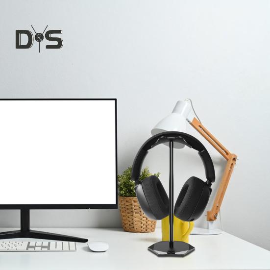 Gaming Headset Stand Rack Desktop Organizer with Anti-slip Base Arched Design High Stability Universal Headphone Display Bracket