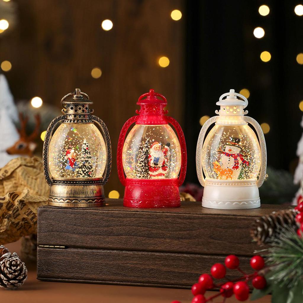 Christmas Glow Snowfall Horse Lantern - Handheld Window Ornament & Gift for Kids