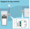 Tuya Mini Zigbee Smart 4-Way Circuit Breaker Module, Alexa Compatible