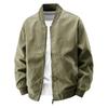 Men's Loose-Fit Corduroy Baseball Jacket - Spring/Autumn Casual Versatile Plus Size