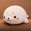 50-60cm Jouet en Peluche Phoca Douce Mignon Phoque Blanc Phoque Oreiller de Sommeil Phoque Animal Marin Dessiné Poupée en Peluche Cadeaux d'Anniversaire pour Fille