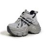 Fleece Dad Shoes Women's 2025 Autumn and Winter New Thick-soled Inner Height-increasing Women's Shoes Casual Shoes Versatile Warm High-top Shoes