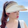 With Fan Panama Cap Wide Brim Visors Portable Fan Sun Hat  Camping Hiking