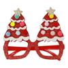 Seasonal Decorative Eyewear for Festivals Christmas Glasses, Glitter Party Glasses Frames, Novelty Elf Snowman Santa Claus Holiday Favors Children
