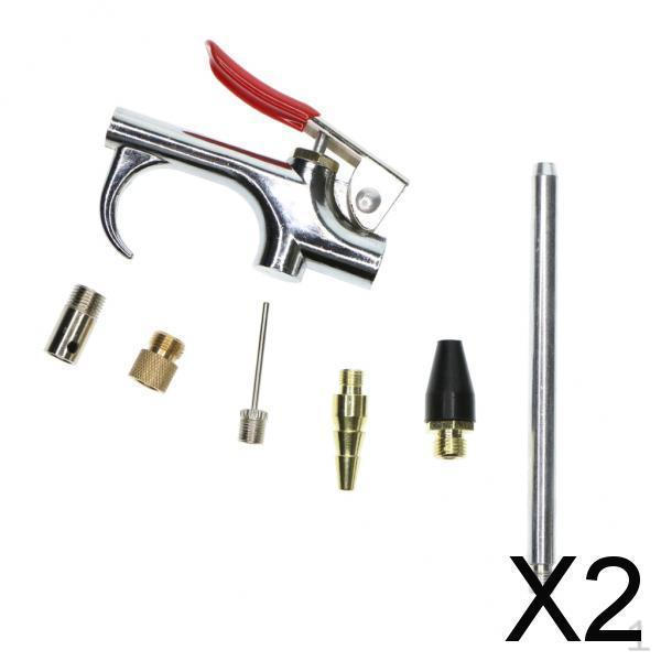 

2x7Piece Air Blow Kit Compressor Nozzle Tip Inflation Blower UpTip