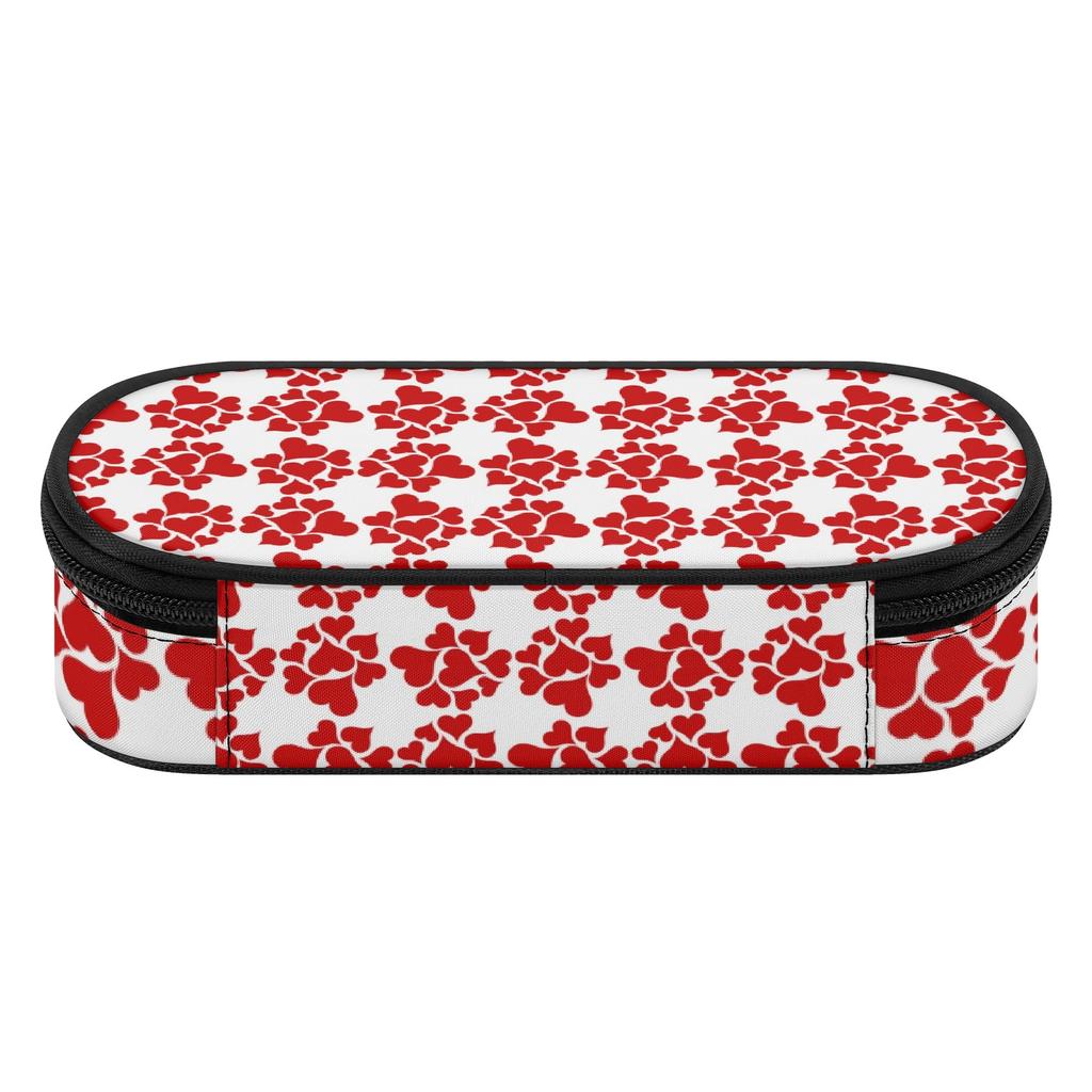 Pencil Pouch 300D Polyester Organized Storage Secure Zipper with Main Compartment Mesh Pocket and Pen Slots for Boys Girls