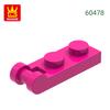 Non-Toxic 208Pcs/Lot 60478 1 X 2 With Bar Handle On End Block Moc Color Accessories Compatible With Curved Brick Diy Toys For Kid