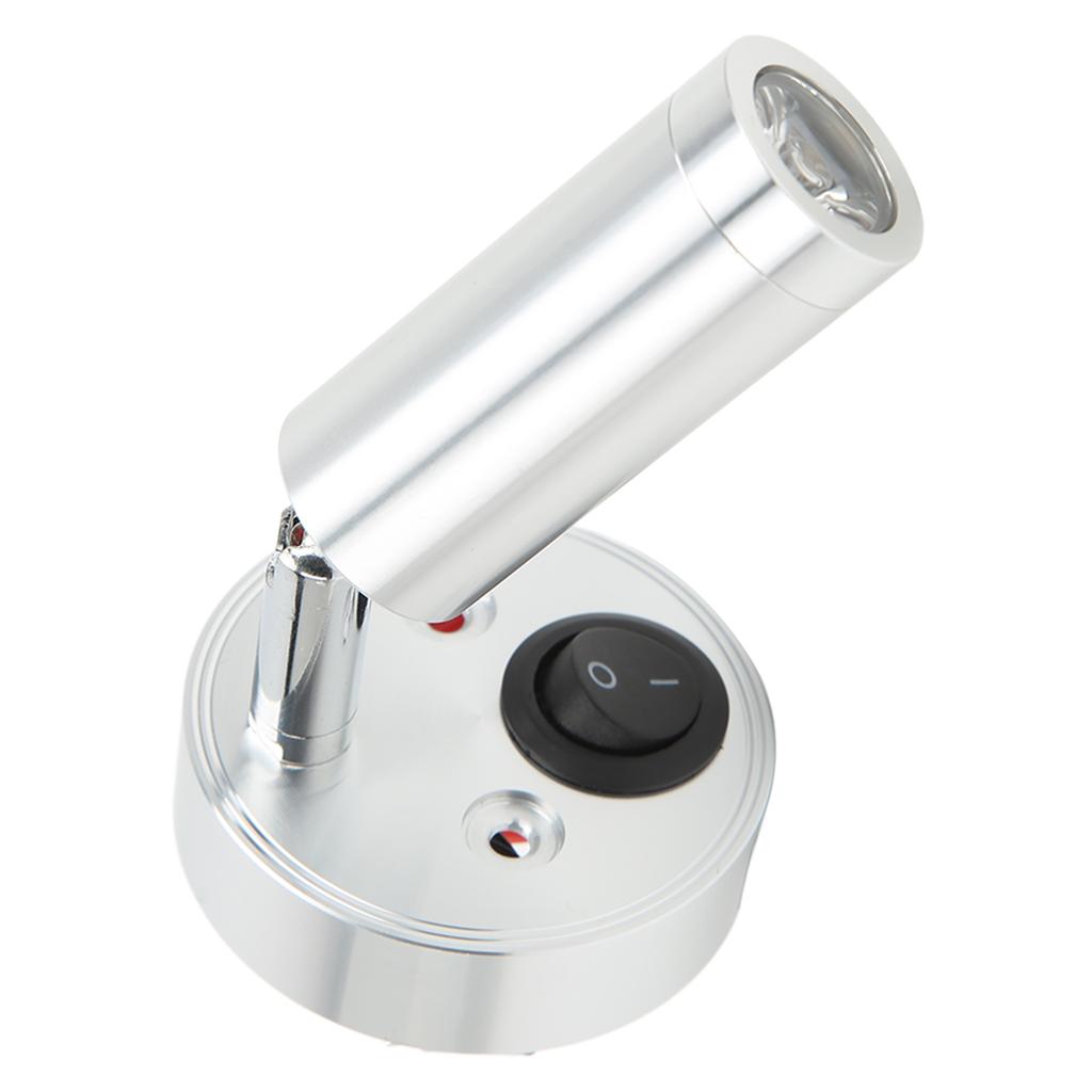 RV Bedside Reading Light Rotatable Wall Mount LED Spot Reading Light 3W with for Boat