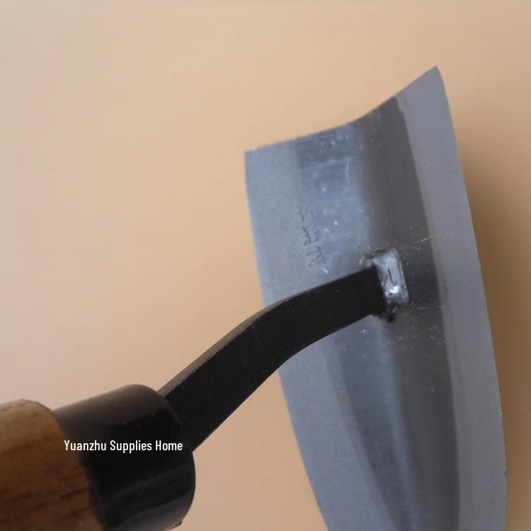 Triangular Steel Hoe for Gardening and Trenching - Ideal for Planting Flowers and Vegetables