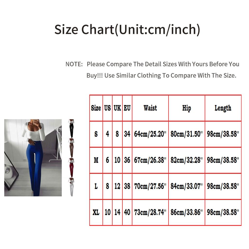 Women's Sexy Slim Fit Big Flared Yoga Pants Slim Stretch Wide Leg Pants