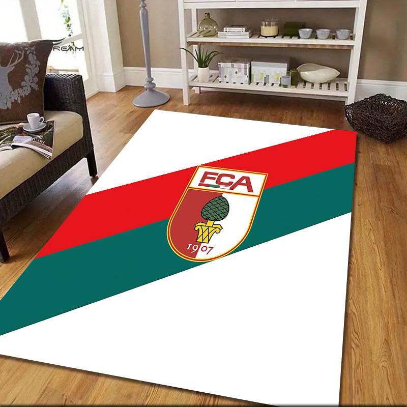 Deportivo La Coruna Flannel Pattern Square Carpet,Area Rug,Carpet Rug for Living Room Bedroom Sofa Playroom Decor,Non-slip Floor Mat