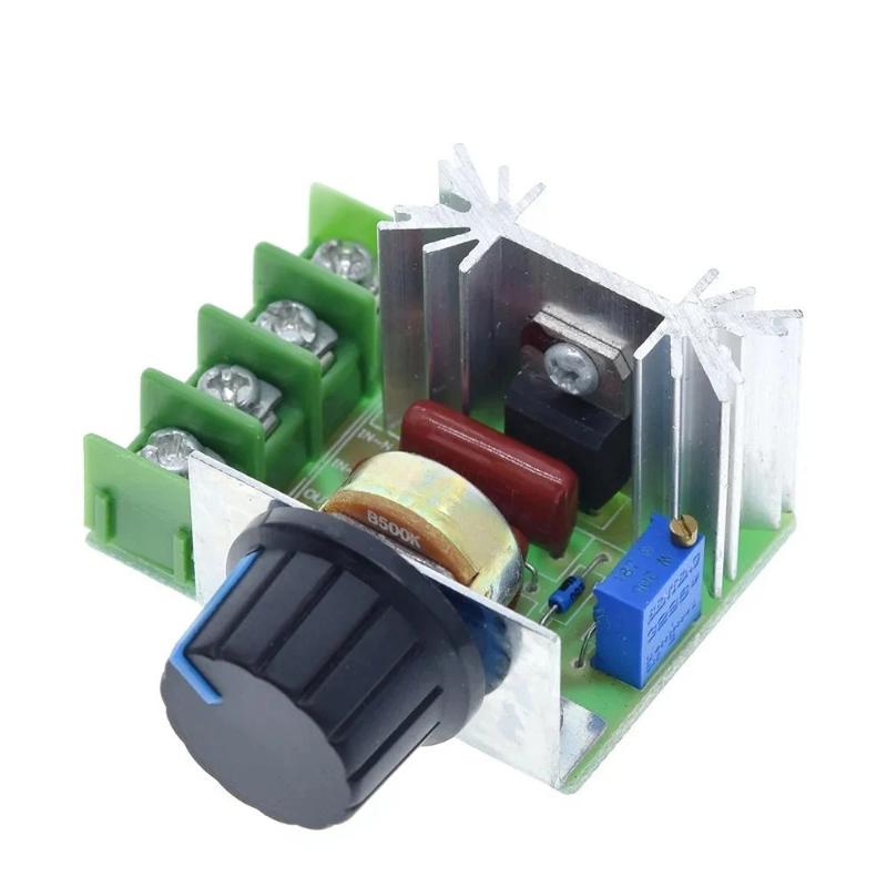 Ac 220V 2000W Scr Voltage Regulator Dimming Motor Speed Controller Thermostat Electronic Module
