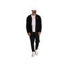 Emporio Armani EA7 FW24 Logo Appliqué Hooded Long Sleeve Sweatshirt Men Sweatshirt Black 7M0000-37AF1-0344