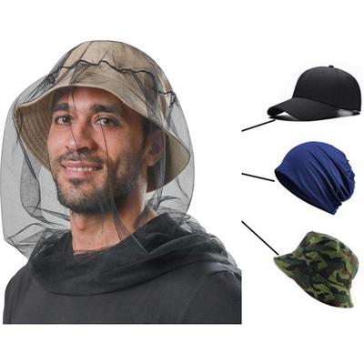 1PC Outdoor Fishing Cap Mosquito Insect Hat Bug Mesh Head Face Protector