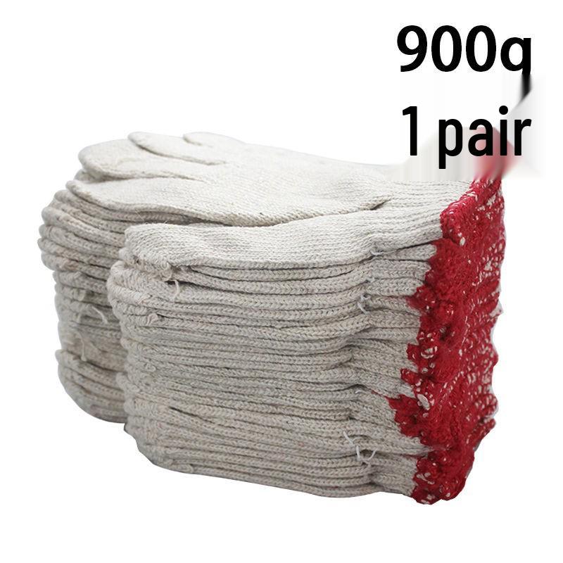60 Pairs Thickened Cotton Yarn Work Gloves - Wear-Resistant Hand Protection with Free Shipping