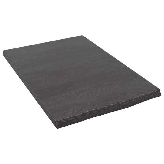 VidaXL Étagère murale gris foncé 40x60x2 cm bois chêne massif traité 363755