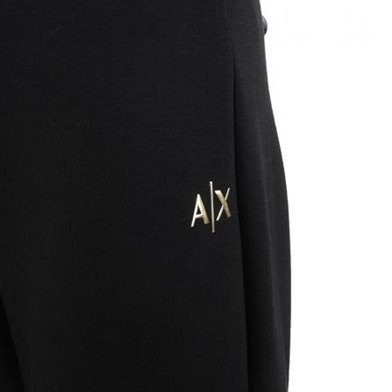 Armani Exchange Solid Logo Printed Cuffed Casual Pants Women bottoms 6LYP84-YJ4WZ-1200