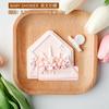 Babyparty-Ausstecher Rosa Prinzessin Mädchen Geburtstag Babybett Kuchen-Dekorationswerkzeuge Fondant Keks Dessert Prägeform Stempel