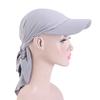 1Pcs Women Classic Solid ColorTurban Hat Outdoor Femme Brim Sunshade Hats Curved Hat  Baseball Cap Sun Hats Headscarf Scarf