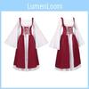 Viktorianisches Mittelalterliches Damenkleid für Cosplay und Partys