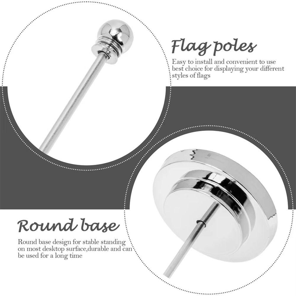 Stable Base Table Flag Pole Nail-Free Flags Display Stand Durable Desktop Flag Holder Meeting Room