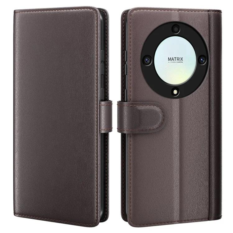 

Чехол-кошелек для телефона Honor X9a 5G из натуральной кожи с подставкой для мобильного телефона