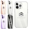 Fashion Car Logo Transparent Phone Case For IPhone 11 12 13 14 Pro Max XR X XS SE 7 8 Plus For Citroen C1 C3 C4 C5 C6 DS 3 DS 4 DS 5