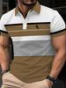 Printed Design – Not Textured Men's Digital Print Short Sleeve Quick-Dry Breathable Polyester Fabric, Featuring a " " Letter Print, Regular Fit, Round