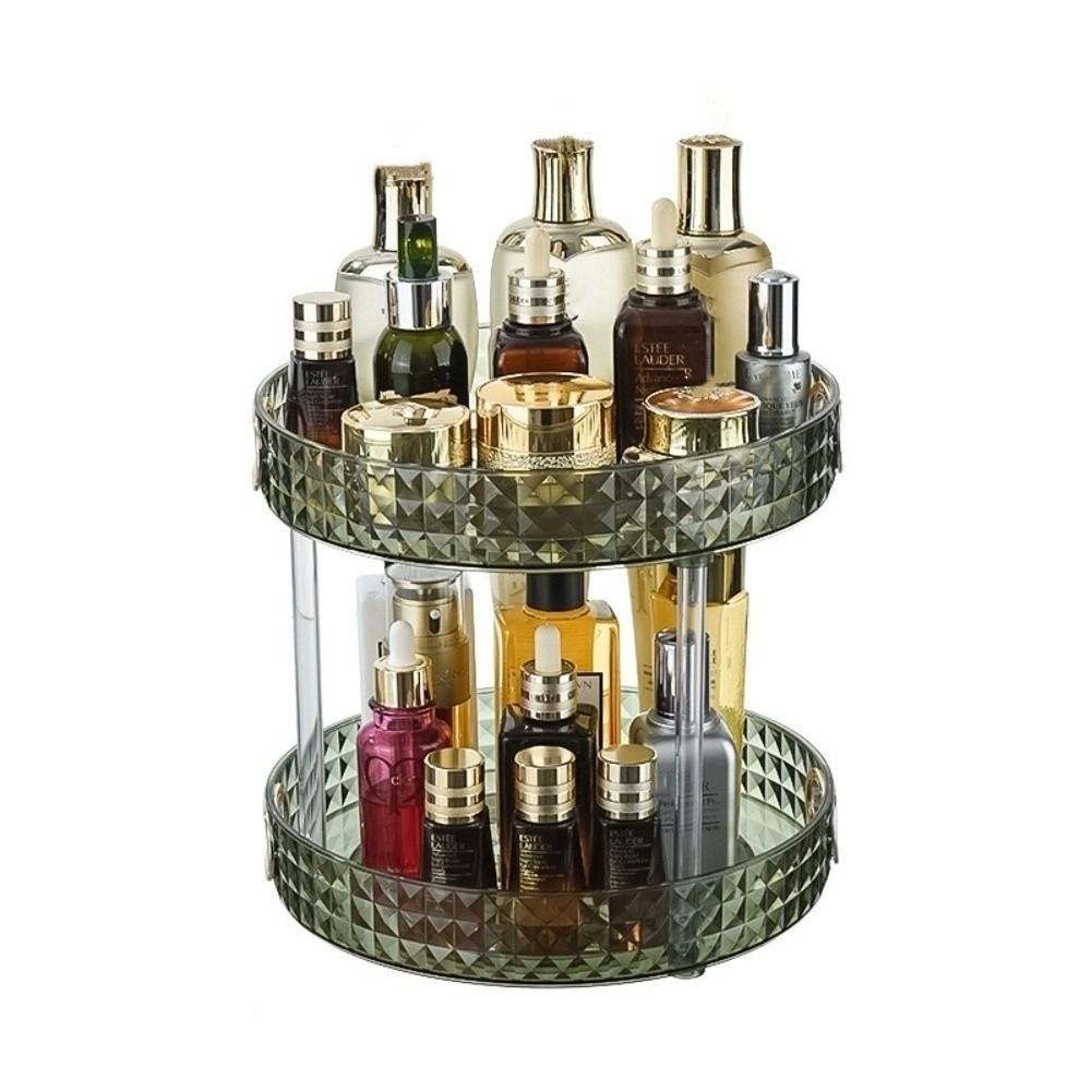 Clear Cosmetics Storage Rack Multilayer Perfume Tray Plastic Makeup Storage Box  Dresser