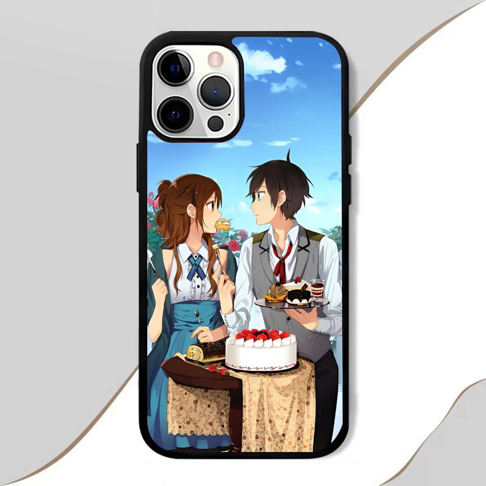 Horimiya Phone Case Mobile Suitable For Apple 16 PRO MAX 15 14 13 12 MINI 11 Patch Black Hard Shell
