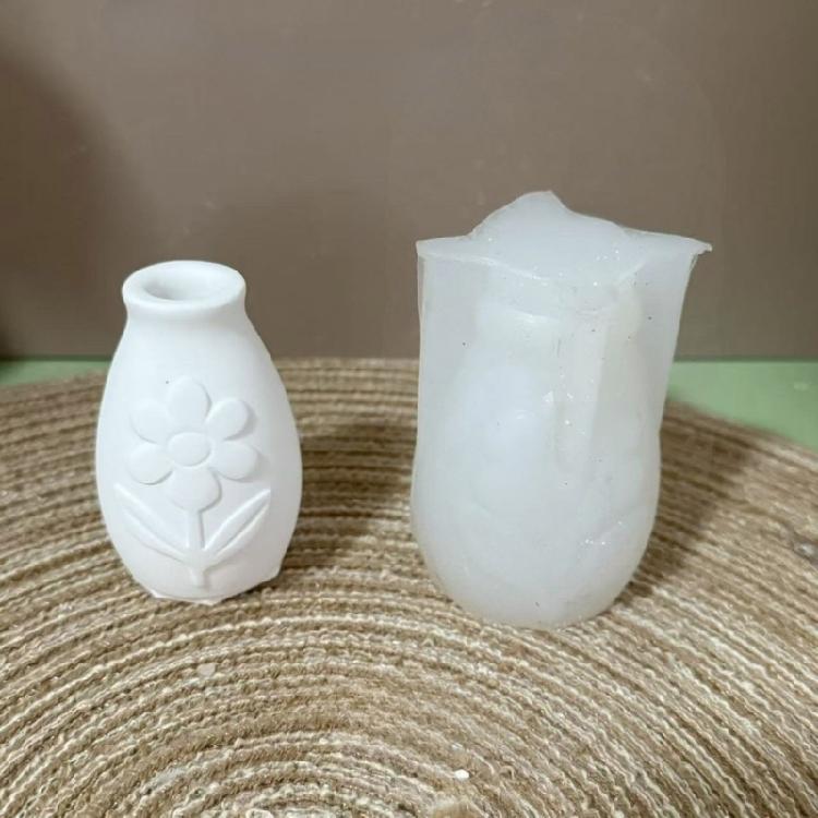 High Detail Silicone Mold for Arrangement Flowerpot Mini Vase Making Tool Realistic Pattern Crafting Accessory