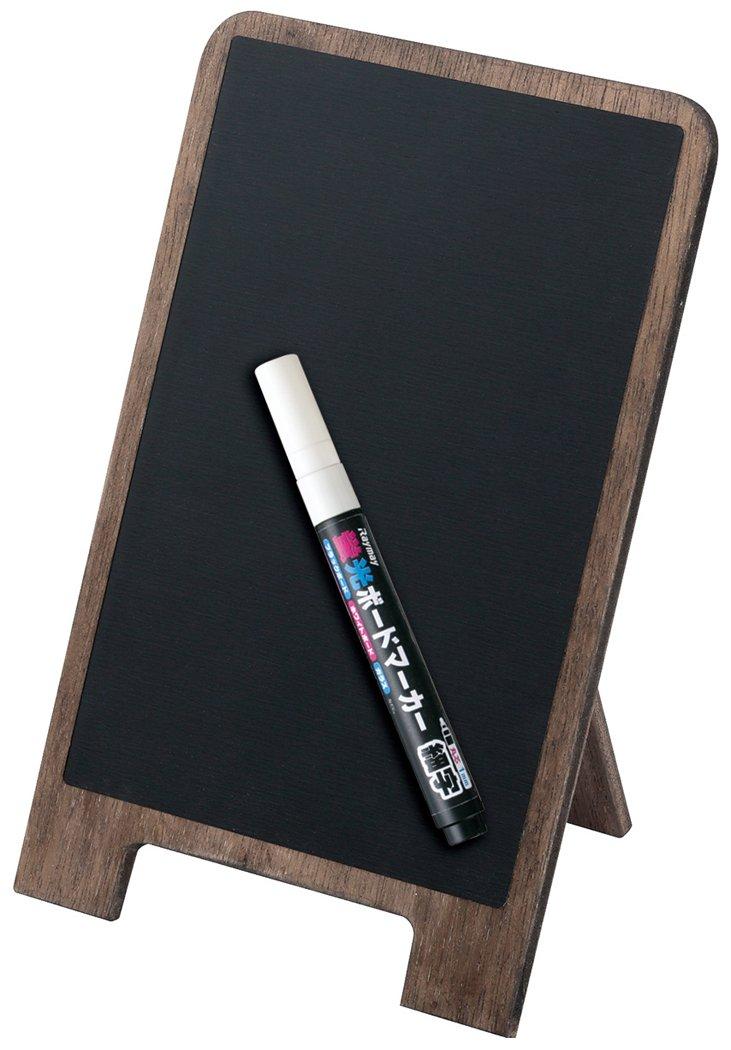 

Raymay Fujii A5 Antique Tabletop Blackboard with LPT164 Chalkboard, Markers, чёрный