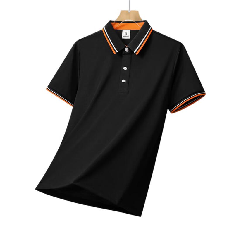 BFS6620 Silk-Cotton Short-Sleeve Polo Shirt