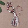 Тибетський палець-кільце Брелок-застібка з градієнтною бавовняною ниткою, Маленькою китицею та Вузлом Ваджра