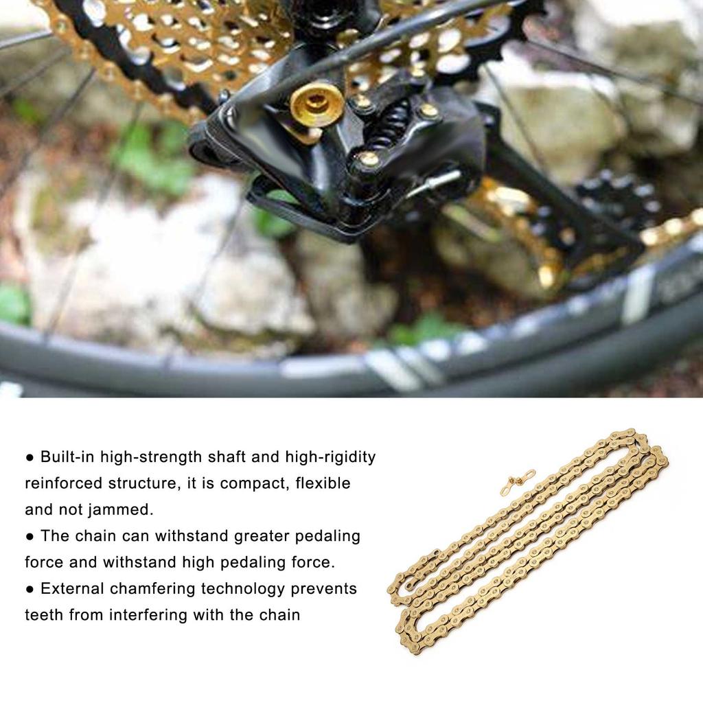 12 Speed Bike Chain 1/2x11/128 Inch 126 Links Lightweight Chain for Mountain Road Bike