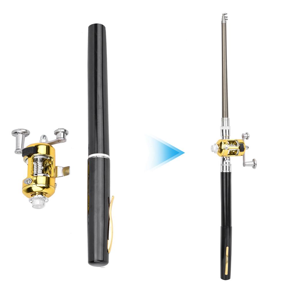 Portable Aluminium Alloy Fishing Pole Reel Set Lightweight Fishers Tackle Accessory