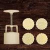 Creative Moon Cake Mold Flower Shaped Cookie Stamp Mold Mid-Autumn Festival Supplise  Dessert