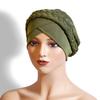 New African Turban Cap Hijab Headdress Women's Pleated Hat Hair Accessories Arab Wrapped Muslim Hijab