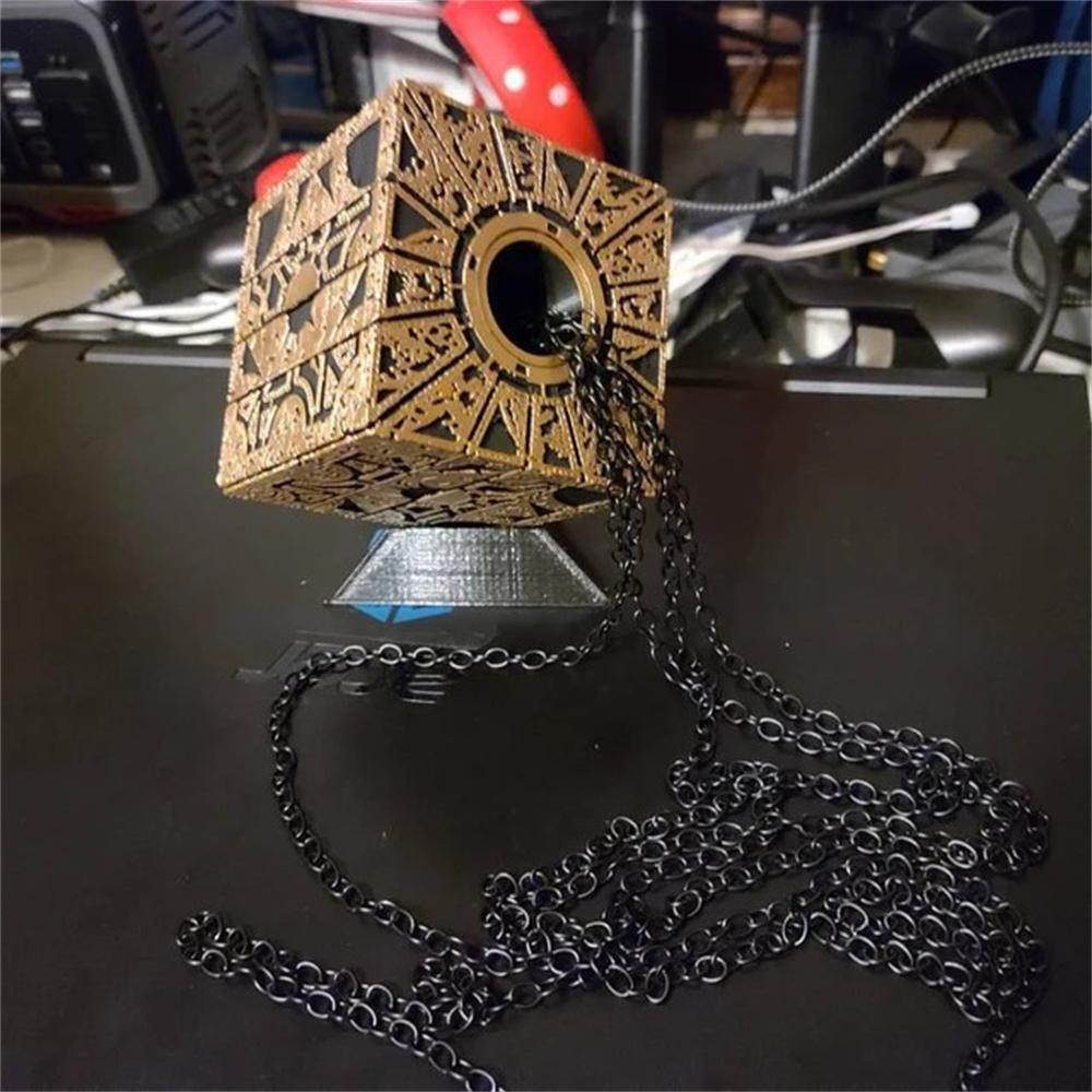 1:1 Hellraiser Puzzle Box Moveable Lament Horror Terror Figures Film Serie Cube Models Creative Detachable Puzzle Box Toy