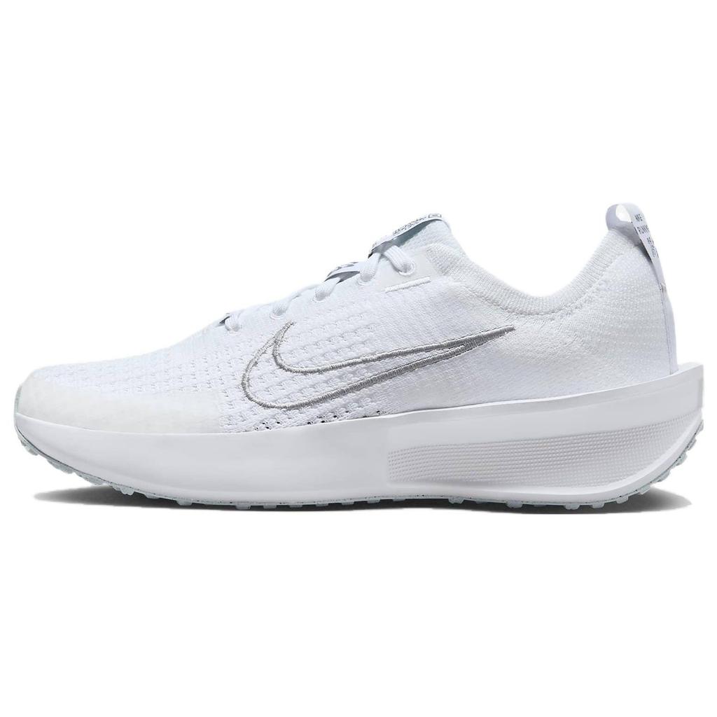 Nike  Interact Run White Metallic Silver Women Sneakers Pure-Platinum FD2292-100