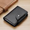 Ganve Men's Large Capacity Card Case, Genuine Leather, Business Card Holder, Women's, Point Card Holder, Simple, Bifold, Holds 40 Cards